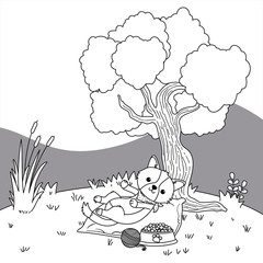 Dog cartoon design vector illustrator