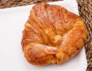 Delicious and fluffy croissant