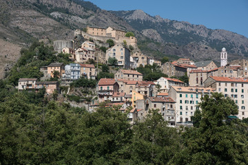 Fototapeta na wymiar Corse Corte citadelle