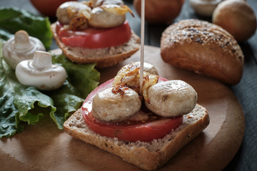 Vegan mushroom tapas