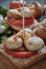 Vegan mushroom tapas