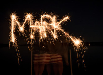 fireworks in the night sky