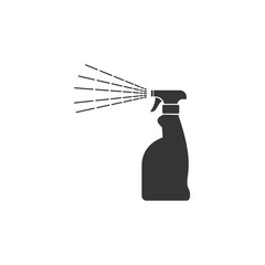 Bottle spray icon template color editable. Cleaning spray bottle symbol vector sign isolated on white background. Simple logo vector illustration for graphic and web design.