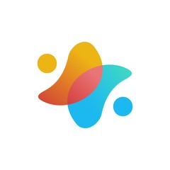 Abstract logos mega. Geometrical abstract logos