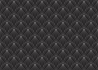 Seamless Art Deco Pattern. Vintage geometric minimalistic background. Abstract Luxury Illustration.