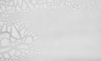 Crack texture of white, abstract background.