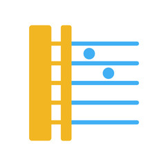 stave icon from music and media collection