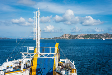 Ferry from Palau to Magdalena island in Sardinia, Italy.