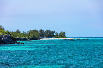 Muyuni white sand beach in Unguja aka Zanzibar Island Tanzania East Africa