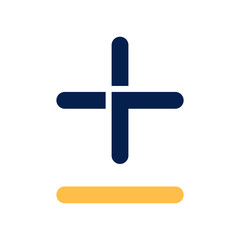 Obraz premium plus less sign icon from signs collection