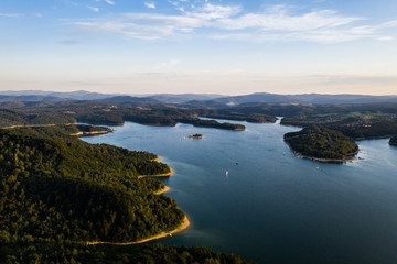 Fototapeta na wymiar Jezioro - Solina- Panorama