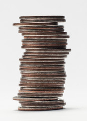 stack of quarters