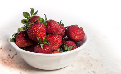 Bowl of strawberries