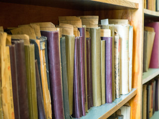 old books in the old library