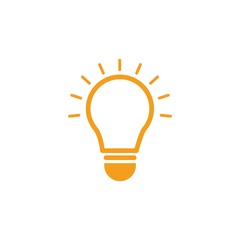 bulb ilustration logo design vector icon download template