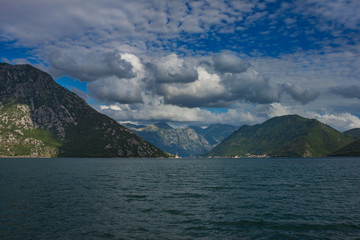 beautiful view of the bay of kotor montenegro