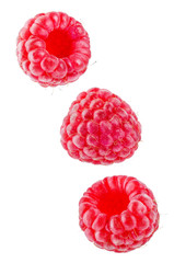 Raspberry on a white isolated background
