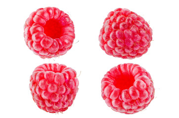 Raspberry on a white isolated background