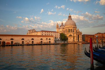Sunrise of the Basilica di Santa Maria della Salute Venice, Italy