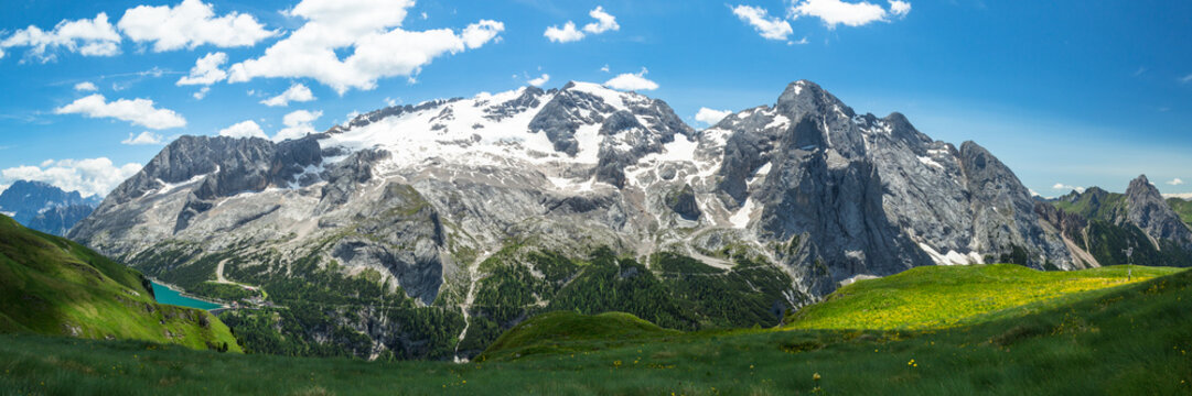 Alpine Dolomites landscape, Italy.