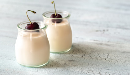 Two jars of Greek yogurt