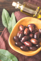 Bowl of kalamata olives