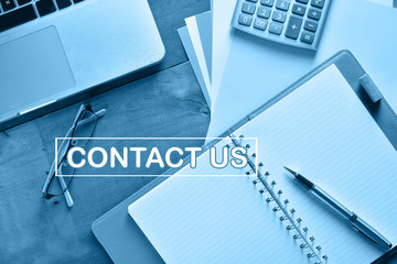 Contact Us Customer Service Support Concept