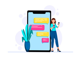 Online communication. Social networking