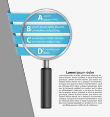 Abstract options infographics template. Infographics for business presentations or information banner.