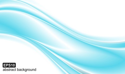 Abstract blue waves background. Vector illustration.