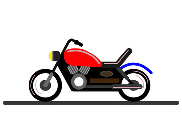 Motor bike - flat design