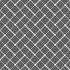 Seamless background for your designs. Modern ornament with black and white colors. Geometric abstract pattern