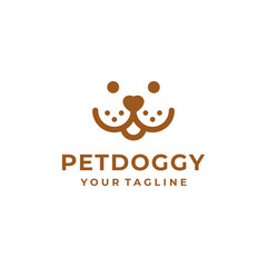 Dog logo and icon design vector.
