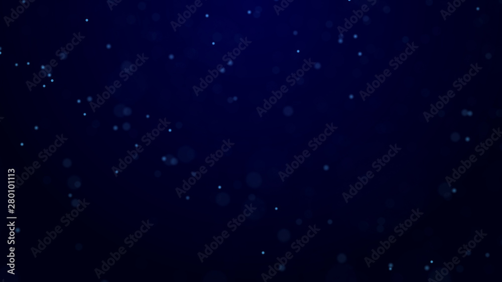 Poster Abstract background of dust particles. Illustration of the cosmos. 3d rendering.