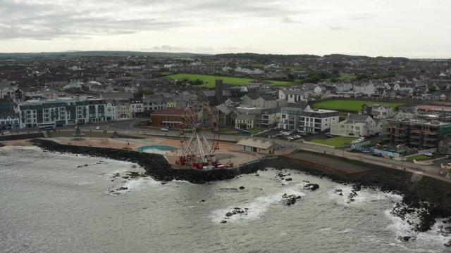 Portstewart Northern Ireland coastal aerial view