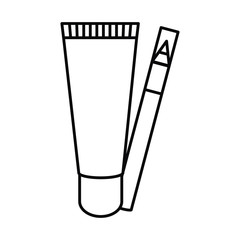 eyebrow pencil make up drawing icon