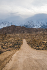 Sierra Nevada Mountains scenic view from Alabama Hills, California, United States