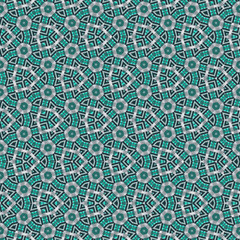 Batik painting. Ornamental ethnic background collection in neon blue and water effect.