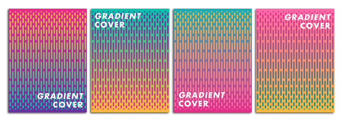 Line Background with Colorful Gradient Style