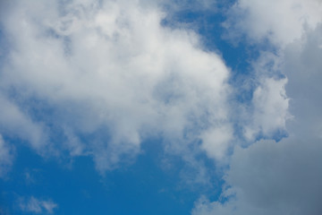 Picturesque textured clouds in the sky at the daytime