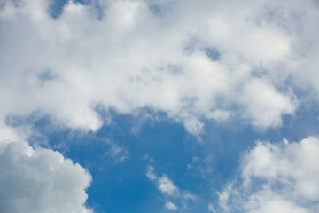 Picturesque textured clouds in the sky at the daytime