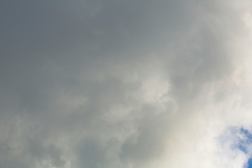 Picturesque textured clouds in the sky at the daytime