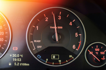 square odometers or car speedometer