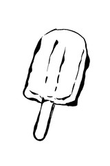 筆絵　アイスキャンディー