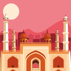 india independence day flat design