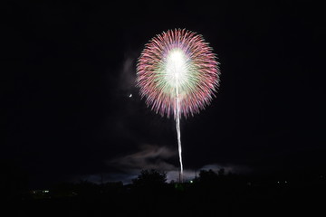 Fireworks competition in Omagari city, Japan
