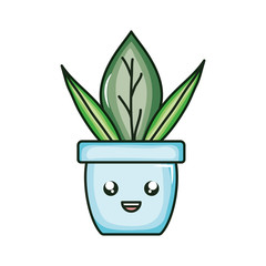 house plant kawaii comic character