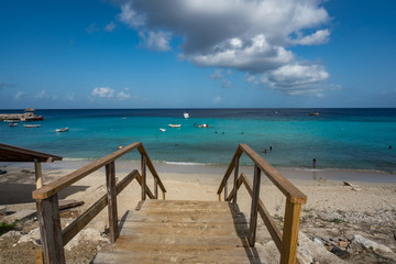 Fototapeta na wymiar St Michel Fishing Village Curacao