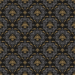 Dark background. Vintage and Retro style. Vector illustration