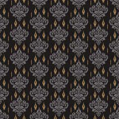 seamless floral Asian pattern
